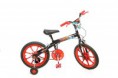 Bic. Aro 16" QT Preta/vermelho